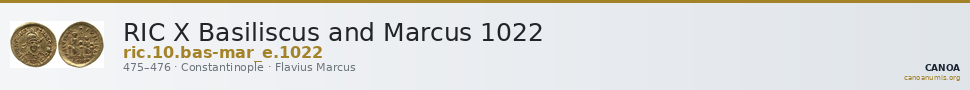 RIC X Basiliscus and Marcus 1022 — CANOA