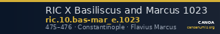 RIC X Basiliscus and Marcus 1023 — CANOA