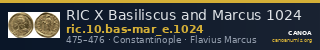 RIC X Basiliscus and Marcus 1024 — CANOA