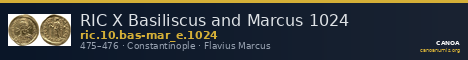RIC X Basiliscus and Marcus 1024 — CANOA