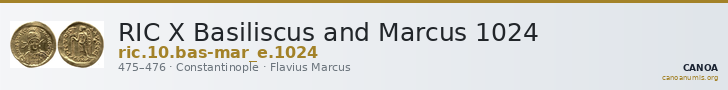 RIC X Basiliscus and Marcus 1024 — CANOA