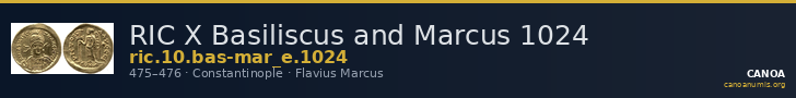 RIC X Basiliscus and Marcus 1024 — CANOA