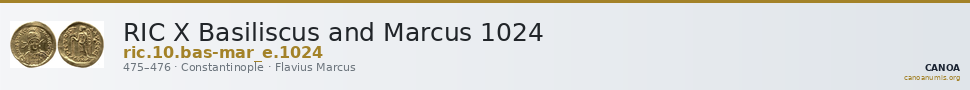RIC X Basiliscus and Marcus 1024 — CANOA