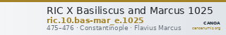 RIC X Basiliscus and Marcus 1025 — CANOA