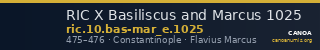 RIC X Basiliscus and Marcus 1025 — CANOA