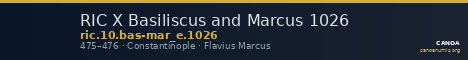 RIC X Basiliscus and Marcus 1026 — CANOA