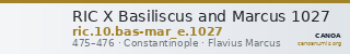 RIC X Basiliscus and Marcus 1027 — CANOA