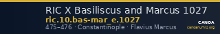 RIC X Basiliscus and Marcus 1027 — CANOA