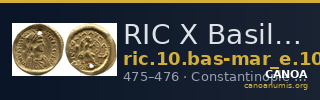 RIC X Basiliscus and Marcus 1028 — CANOA