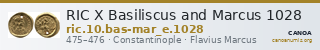 RIC X Basiliscus and Marcus 1028 — CANOA