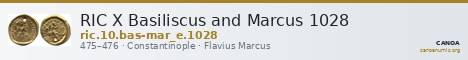 RIC X Basiliscus and Marcus 1028 — CANOA