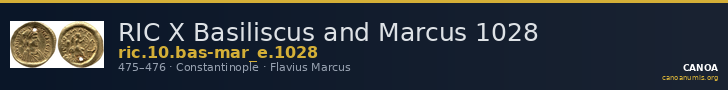 RIC X Basiliscus and Marcus 1028 — CANOA