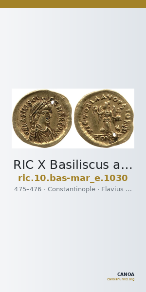 RIC X Basiliscus and Marcus 1030 — CANOA