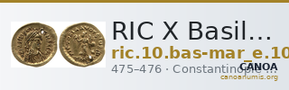 RIC X Basiliscus and Marcus 1030 — CANOA
