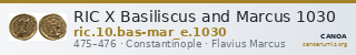 RIC X Basiliscus and Marcus 1030 — CANOA