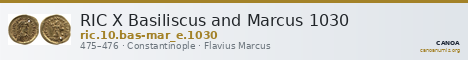 RIC X Basiliscus and Marcus 1030 — CANOA