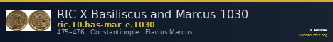 RIC X Basiliscus and Marcus 1030 — CANOA