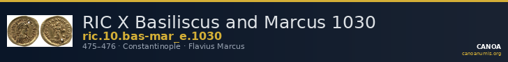 RIC X Basiliscus and Marcus 1030 — CANOA