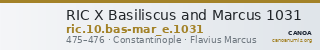 RIC X Basiliscus and Marcus 1031 — CANOA