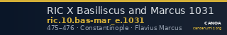 RIC X Basiliscus and Marcus 1031 — CANOA