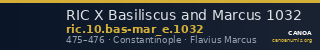 RIC X Basiliscus and Marcus 1032 — CANOA