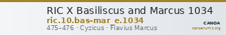 RIC X Basiliscus and Marcus 1034 — CANOA