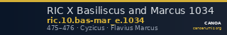 RIC X Basiliscus and Marcus 1034 — CANOA
