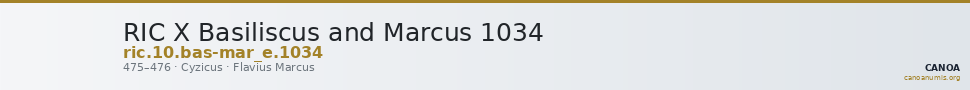 RIC X Basiliscus and Marcus 1034 — CANOA