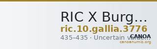 RIC X Burgundians or Franks 3776 — CANOA