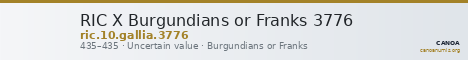 RIC X Burgundians or Franks 3776 — CANOA
