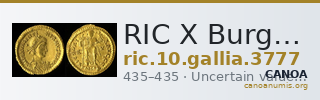RIC X Burgundians or Franks 3777 — CANOA