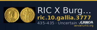 RIC X Burgundians or Franks 3777 — CANOA