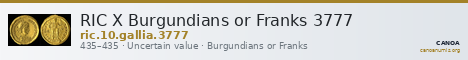 RIC X Burgundians or Franks 3777 — CANOA