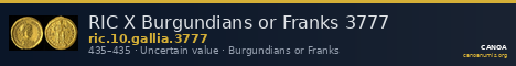RIC X Burgundians or Franks 3777 — CANOA