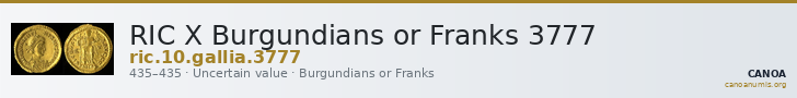 RIC X Burgundians or Franks 3777 — CANOA
