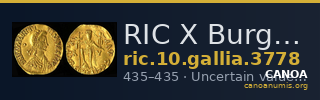 RIC X Burgundians or Franks 3778 — CANOA