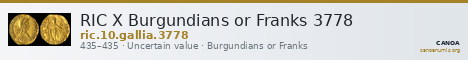 RIC X Burgundians or Franks 3778 — CANOA