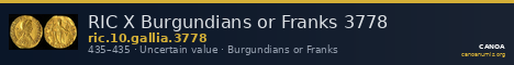 RIC X Burgundians or Franks 3778 — CANOA