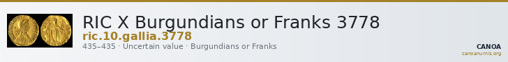 RIC X Burgundians or Franks 3778 — CANOA