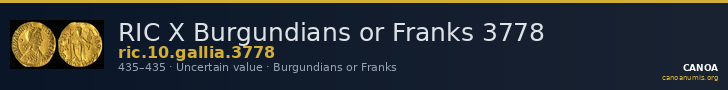 RIC X Burgundians or Franks 3778 — CANOA
