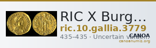 RIC X Burgundians or Franks 3779 — CANOA
