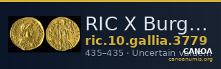 RIC X Burgundians or Franks 3779 — CANOA