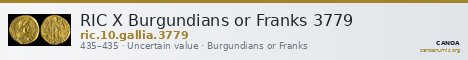 RIC X Burgundians or Franks 3779 — CANOA