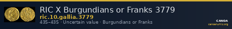 RIC X Burgundians or Franks 3779 — CANOA