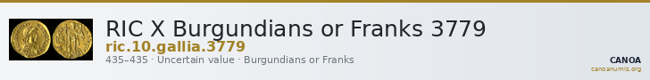 RIC X Burgundians or Franks 3779 — CANOA
