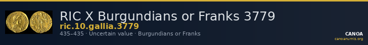 RIC X Burgundians or Franks 3779 — CANOA