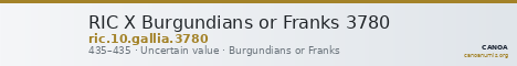 RIC X Burgundians or Franks 3780 — CANOA