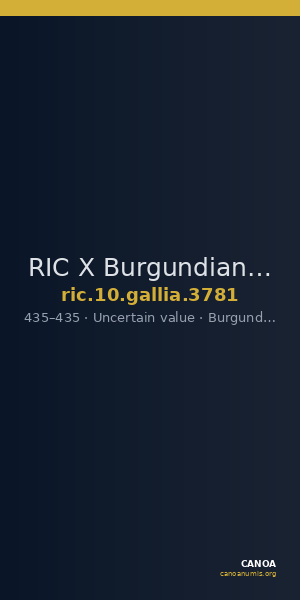 RIC X Burgundians or Franks 3781 — CANOA