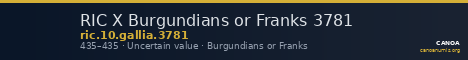 RIC X Burgundians or Franks 3781 — CANOA