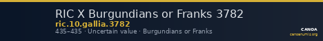 RIC X Burgundians or Franks 3782 — CANOA